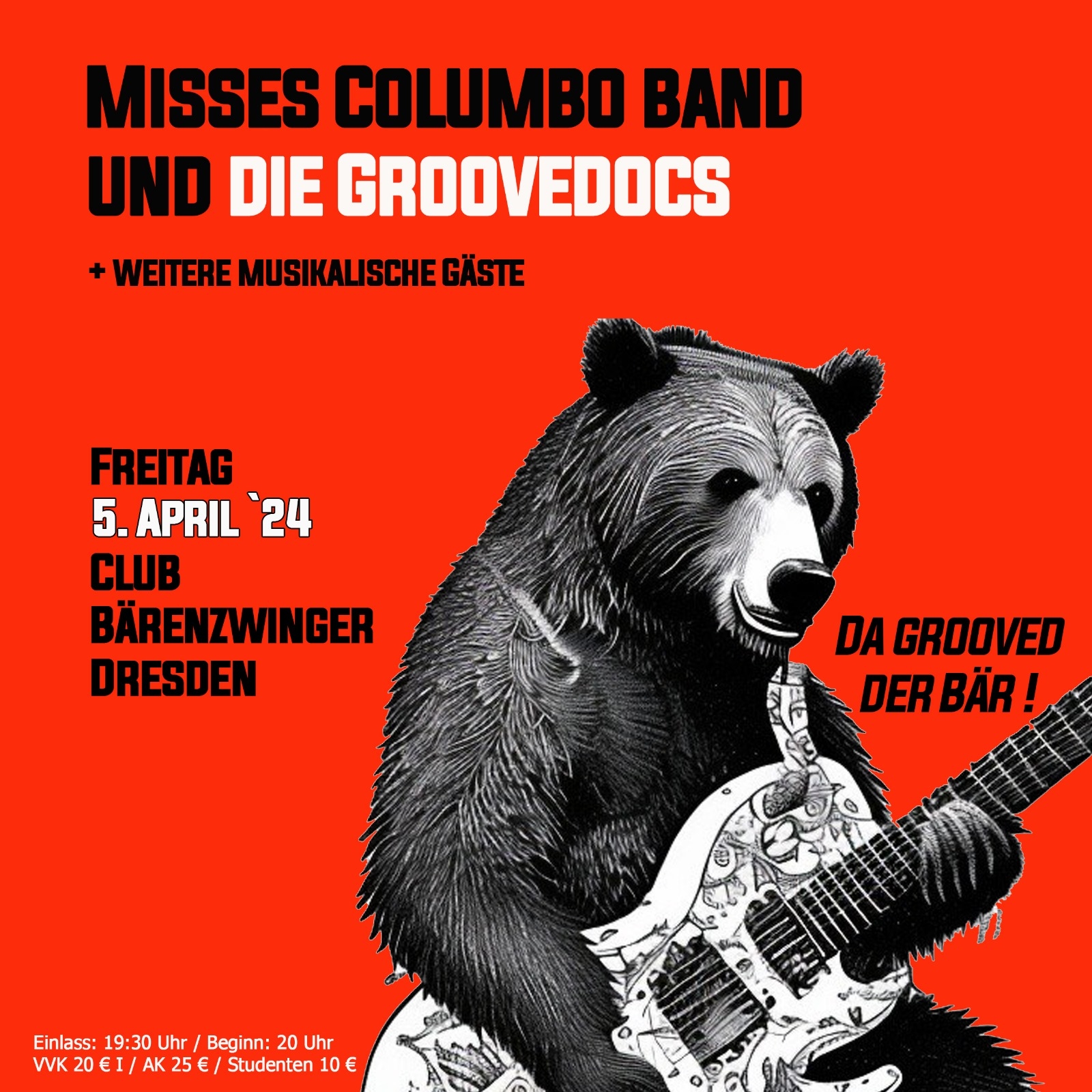 Misses Columbo & Groove Doc`s Live